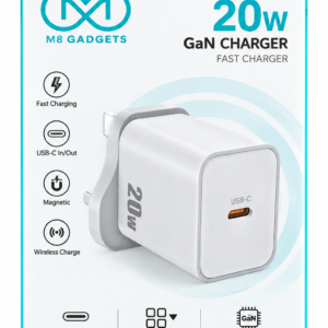 M8 Gadgets 20W GaN Fast Charger Plug Only – M8-GN20S